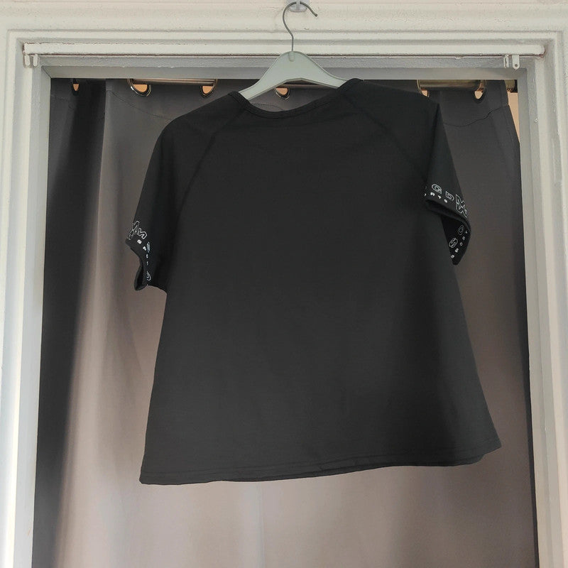 Missguided Plus Black Sports T-Shirt Size 18 Activewear Gym Top