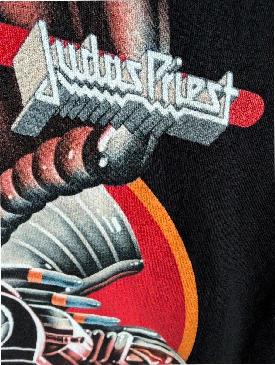 Judas Priest black graphic tee with red "Screaming for Vengeance" eagle artwork and logo.