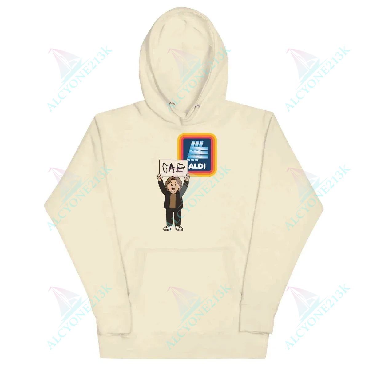 Lewis Capaldi Eco-Friendly Unisex Hoodie | Stylish Music Merchandise for True Fans - Capaldi on a Aldi alcyone213k