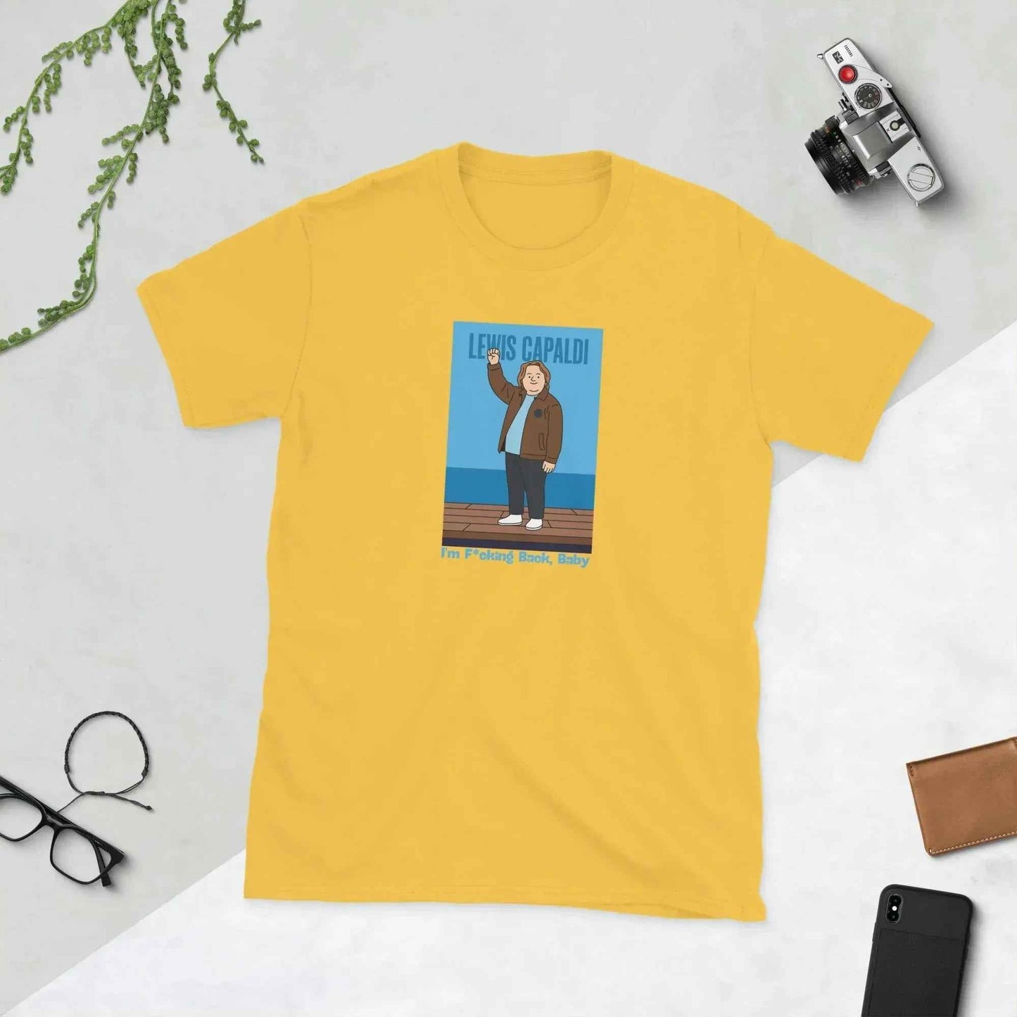 Lewis Capaldi I'm Back Cotton T-Shirt for Unisex Fans alcyone213k