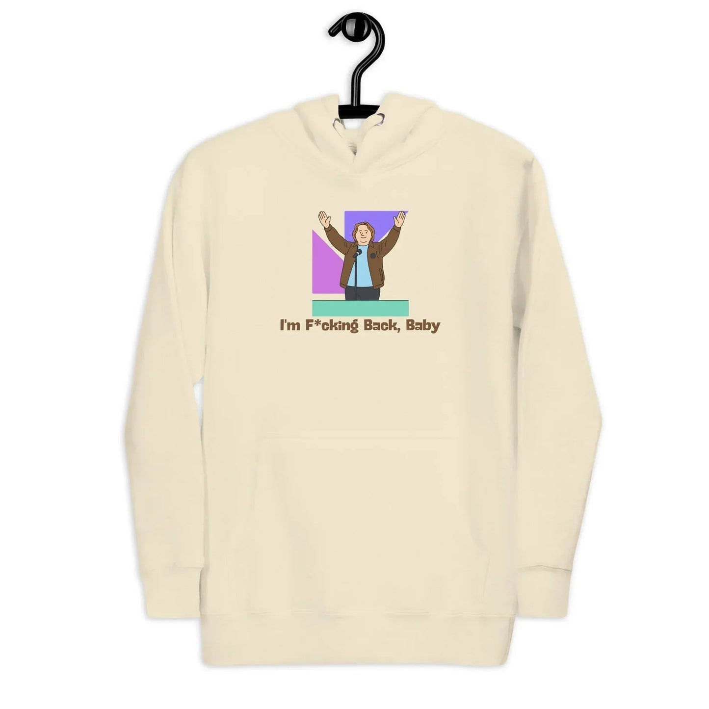 Lewis Capaldi "I'm Back" Unisex Cotton Polyester Hoodie | White alcyone213k