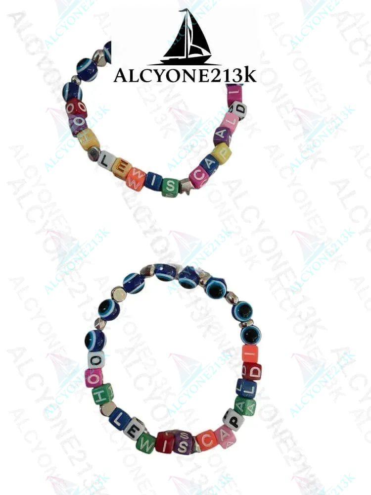 Lewis Capaldi Mystery Bracelets Pack of 10 | Colorful Alphabet Beads alcyone213k
