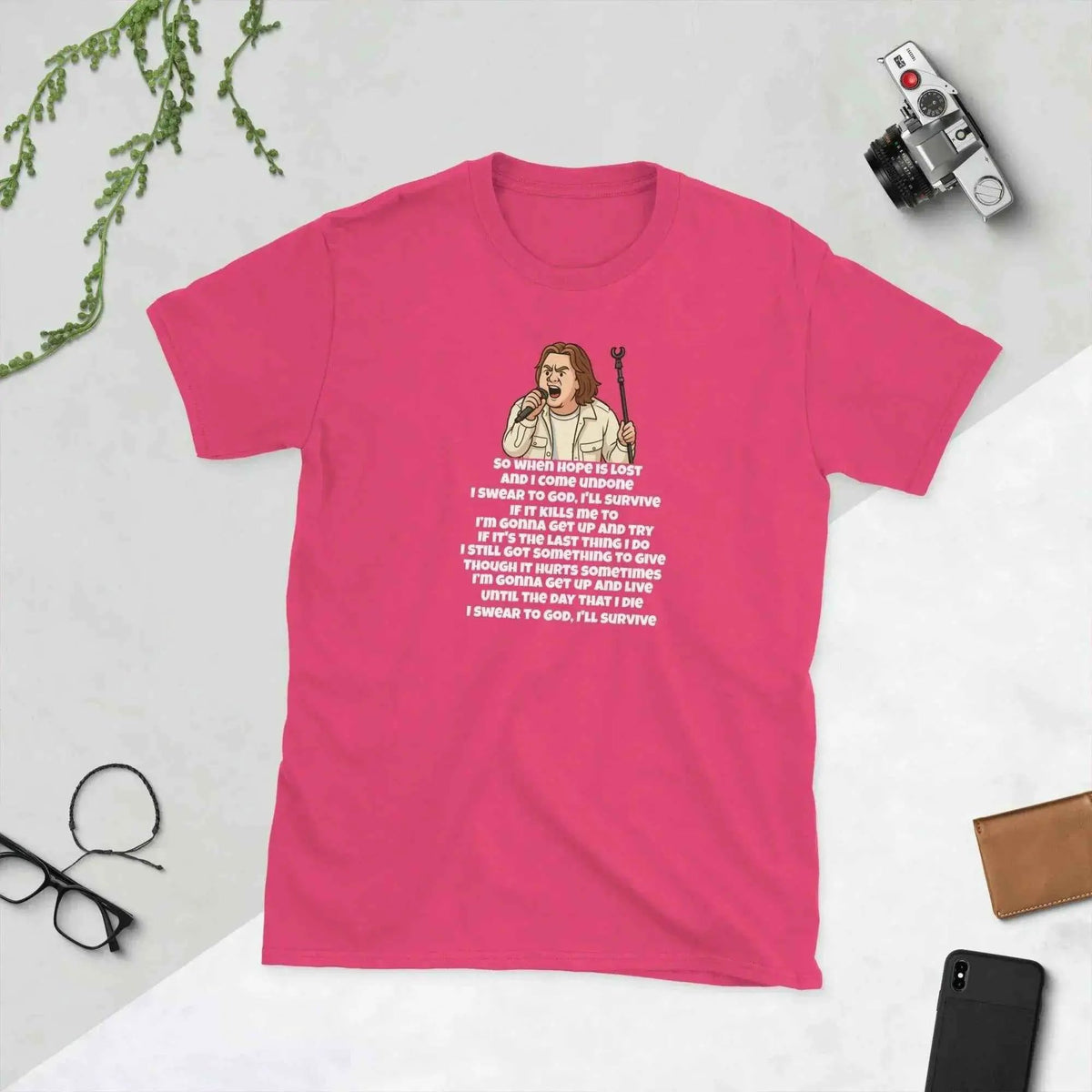 Lewis Capaldi Survive Lyrics T-Shirt | Unisex Cotton Blend Music Tee alcyone213k