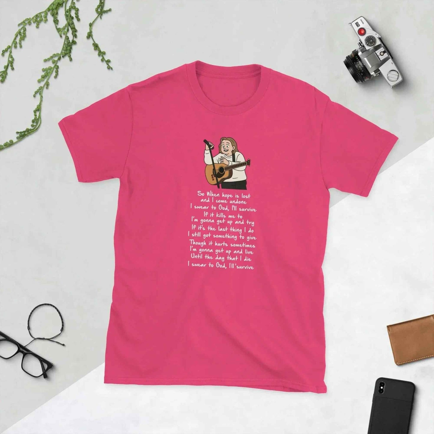 Lewis Capaldi Unisex T-Shirt | Cotton Blend "Survive" Lyrics Tee alcyone213k