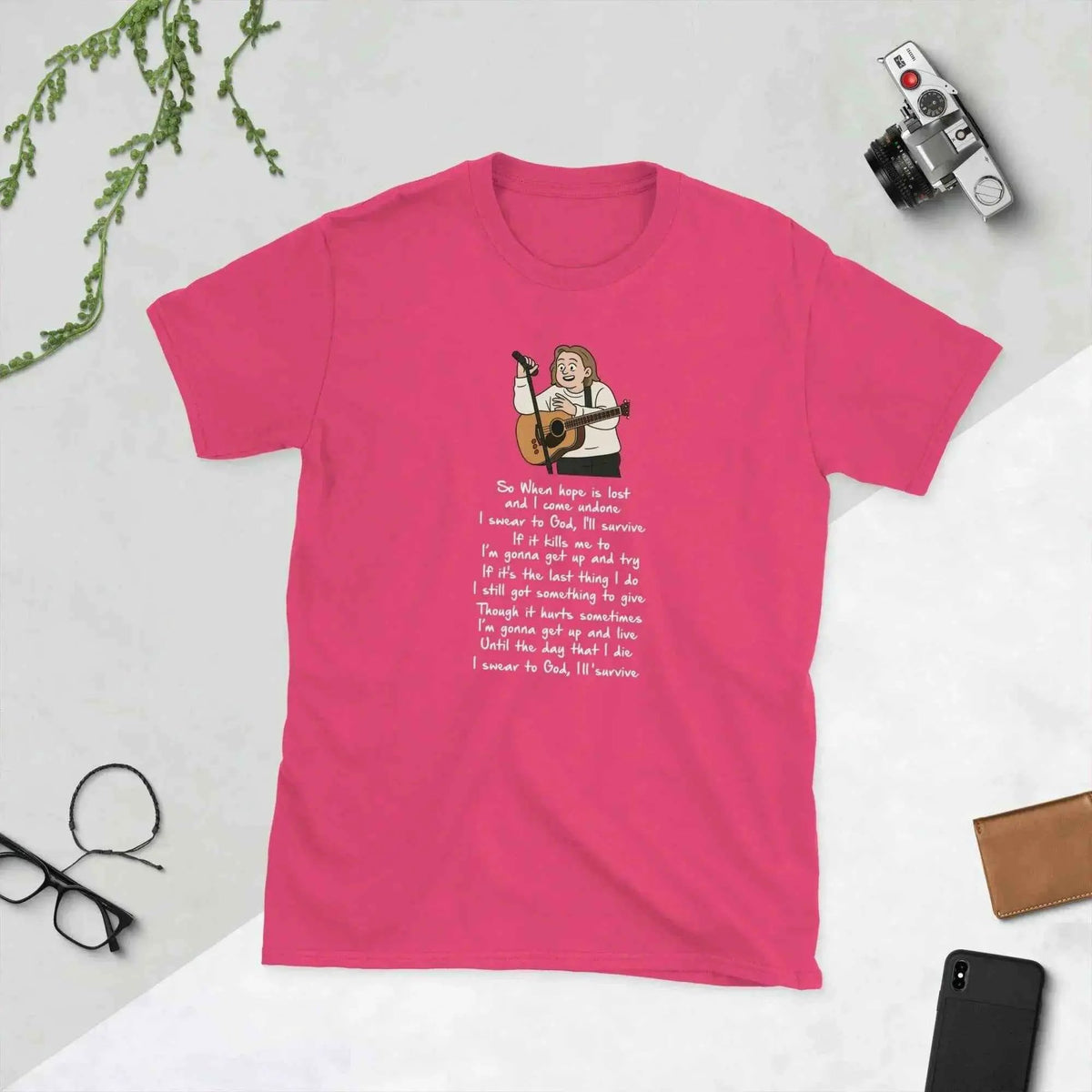 Lewis Capaldi Unisex T-Shirt | Cotton Blend "Survive" Lyrics Tee alcyone213k