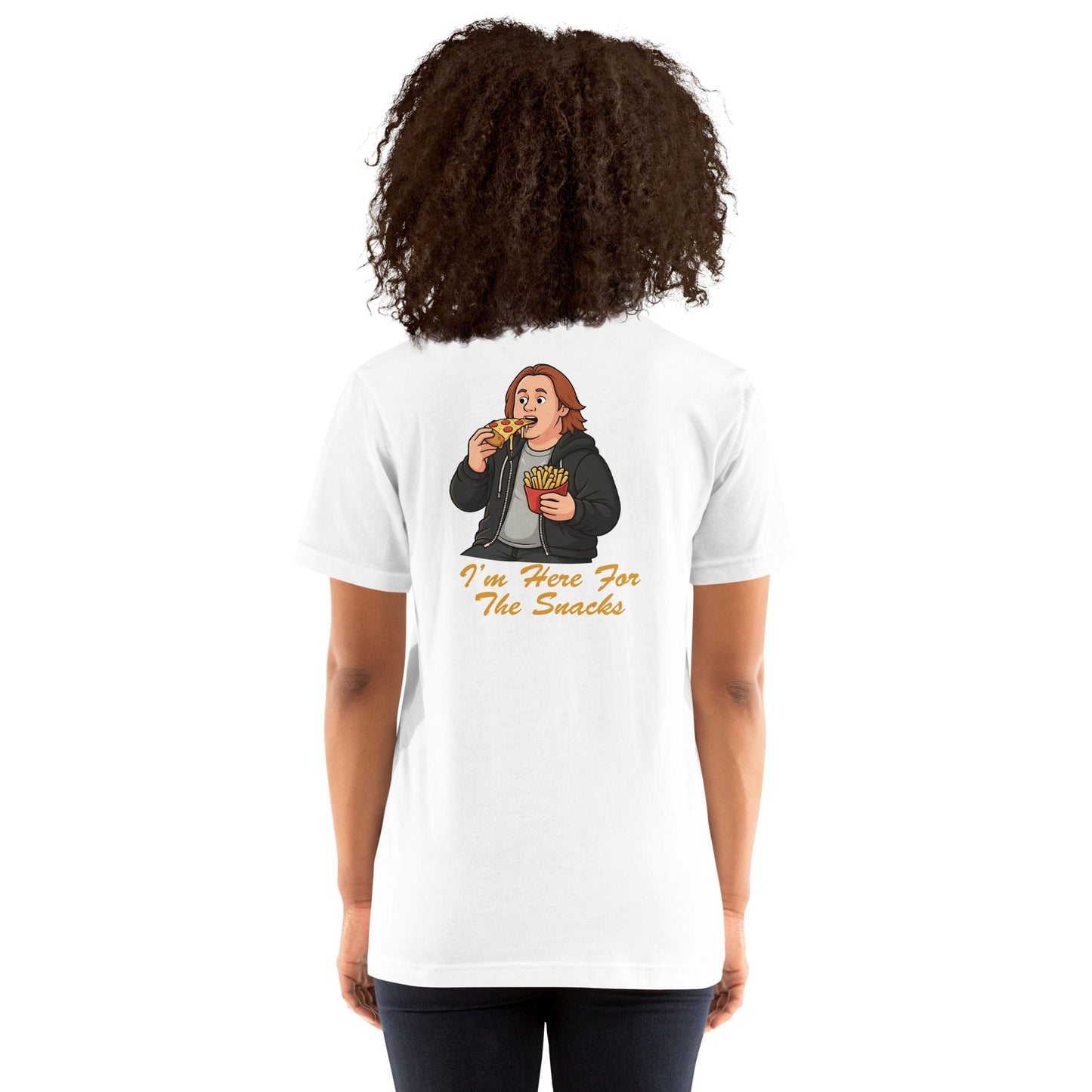 Lewis Capaldi Unisex T-Shirt - I'm Here For The Snacks - Funny Quotes alcyone213k