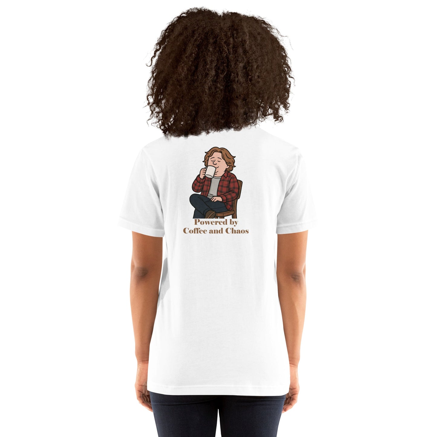 Lewis Capaldi Unisex T-Shirt - Powered By Coffee And Chaos - Funny Quotes alcyone213k