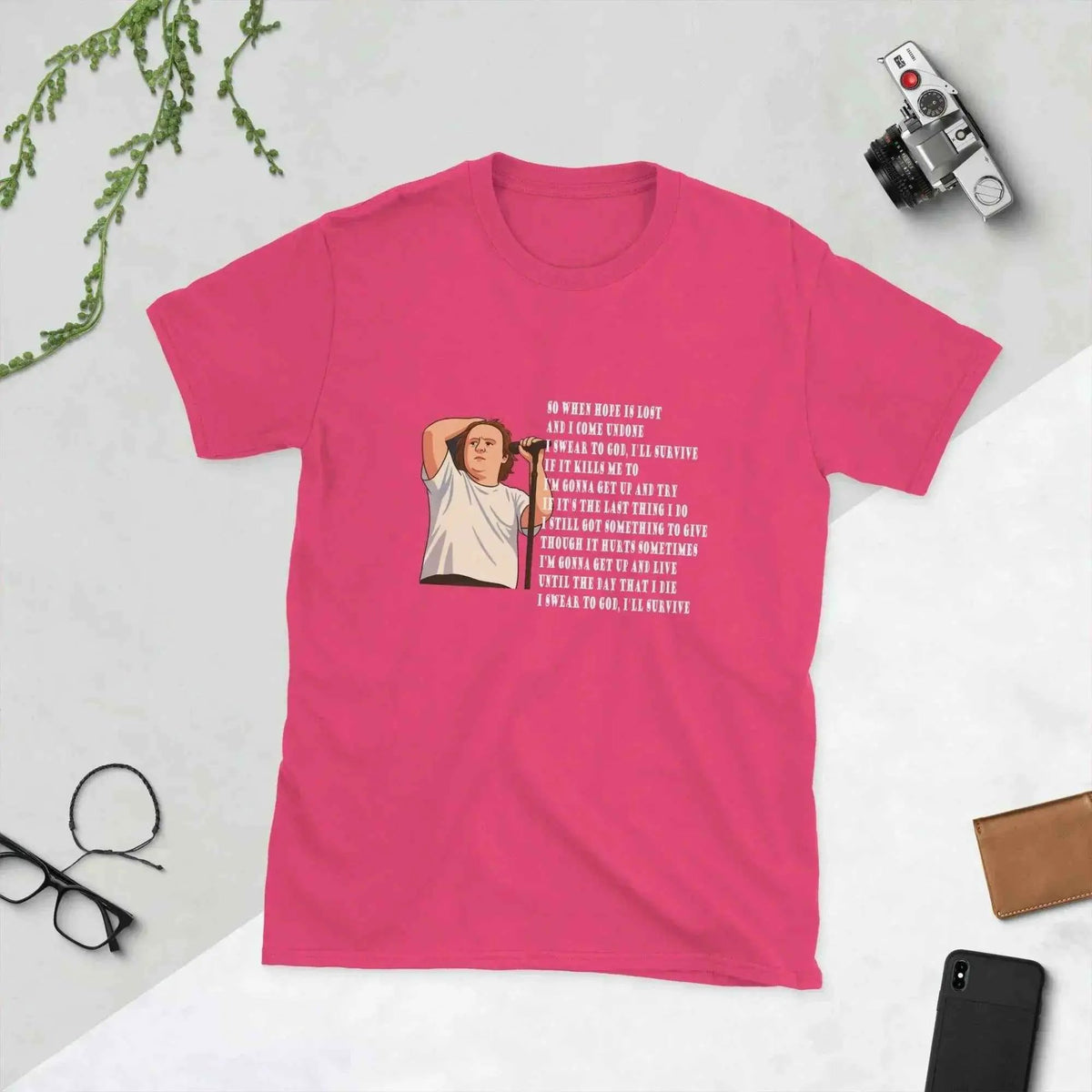 Lewis Capaldi Unisex T-Shirt | 'Survive' Lyrics Cotton Graphic Tee alcyone213k