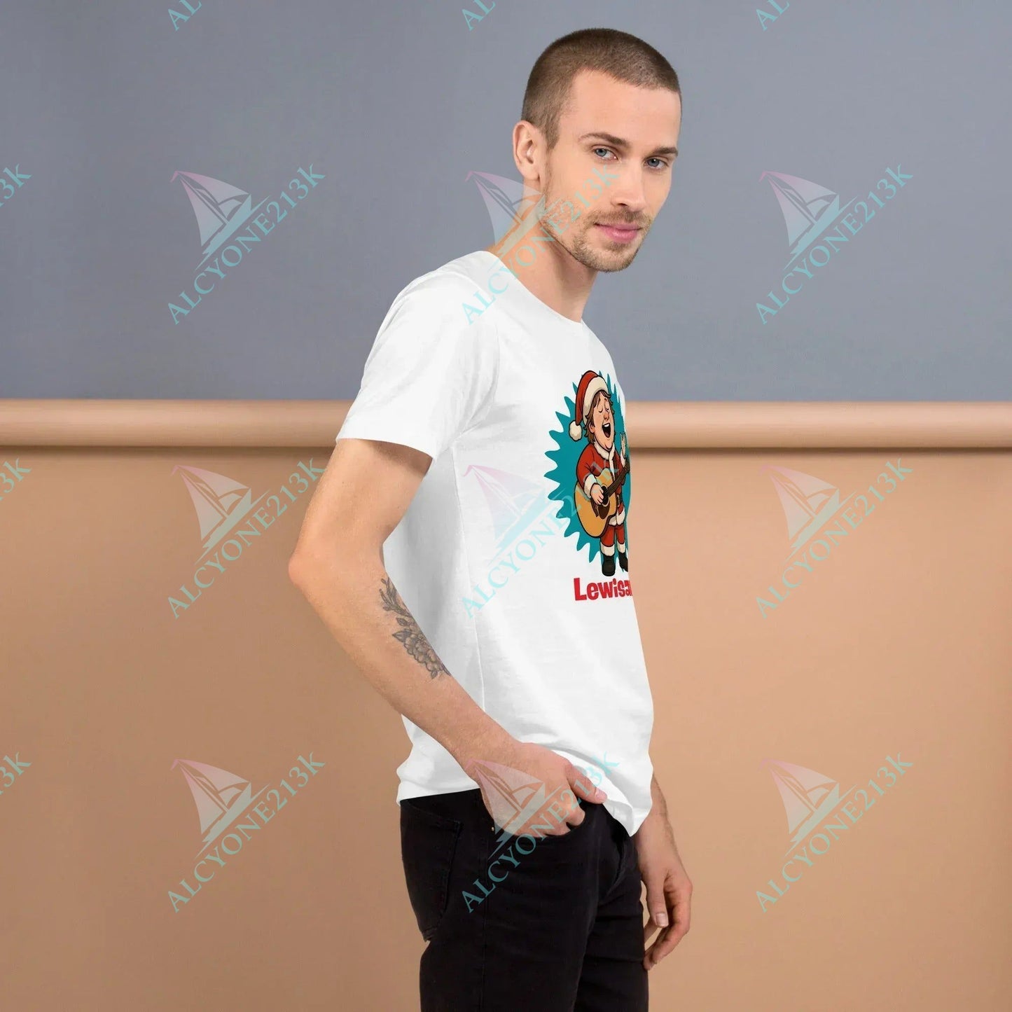 T-shirt Alcyone213k Lewis Capaldi Christmas T-Shirt | Unisex Festive Music Apparel