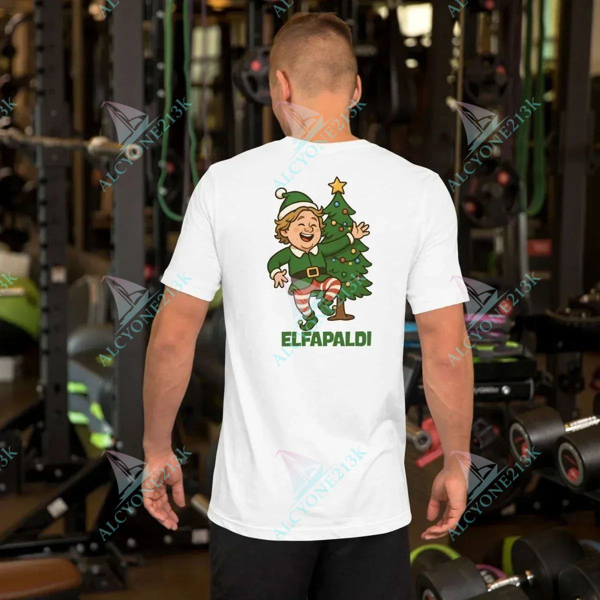 T-shirt Alcyone213k Lewis Capaldi Elfpaldi Christmas T-Shirt | Unisex Festive Graphic Tee
