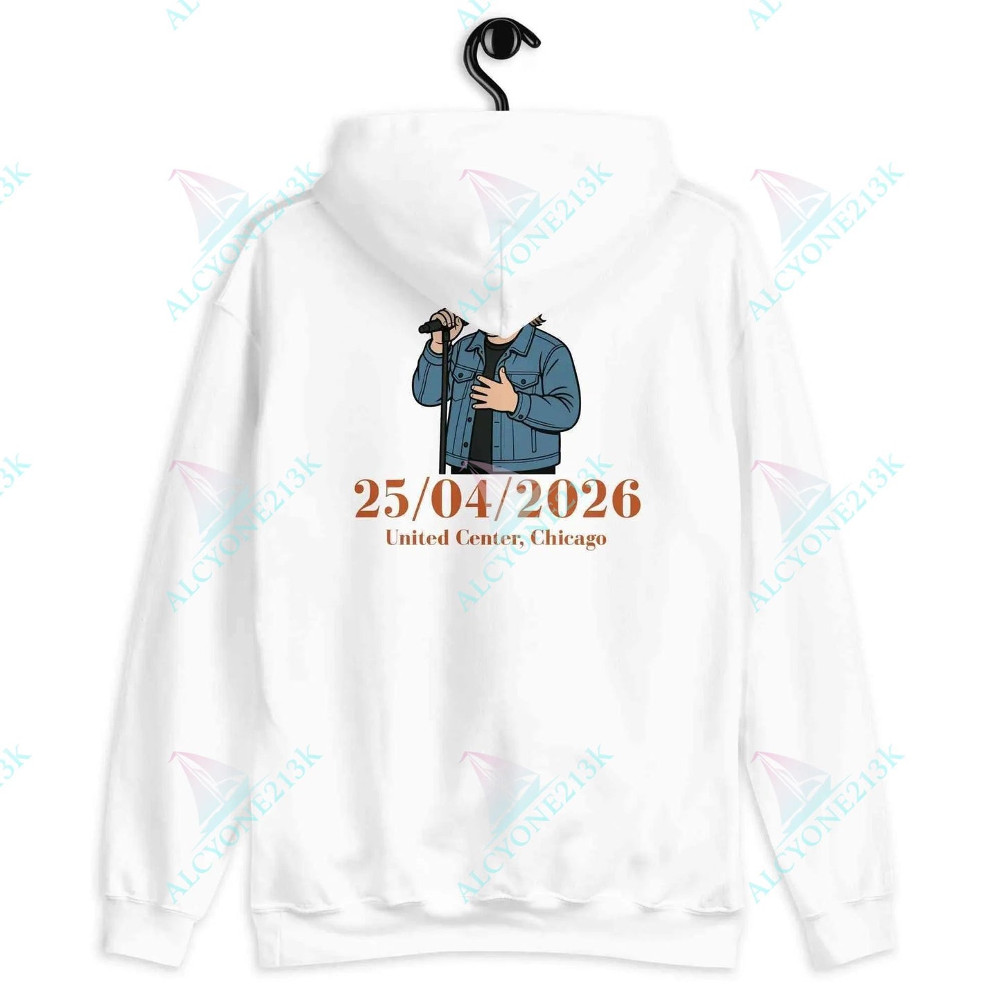 Alcyone213k Lewis Capaldi 2026 Tour Hoodie - Black Unisex Sustainable Concert Merch