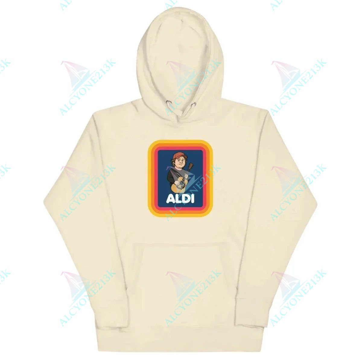 Alcyone213k Lewis Capaldi "Capaldi On A Aldi" Hoodie | Unisex Graphic Merch Bone