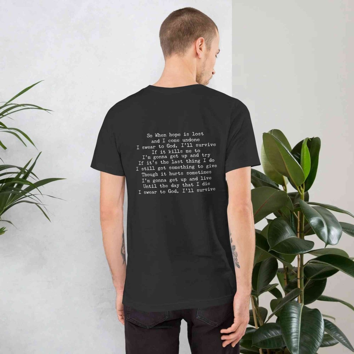 Lewis Capaldi Lyrics T-Shirt | Black Cotton Tee for Fans - Alcyone213k