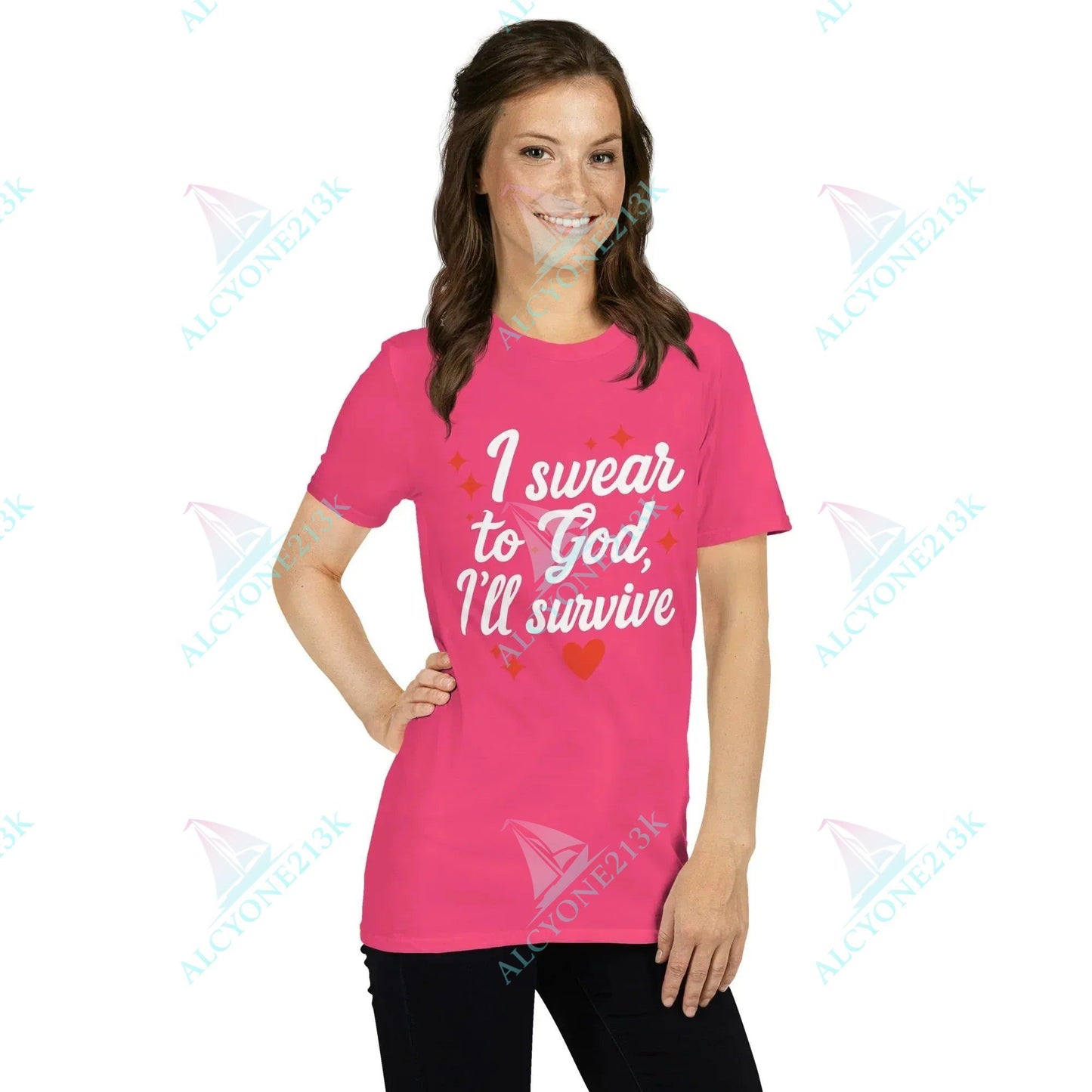 T-shirt Alcyone213k Lewis Capaldi Survive Lyrics T-Shirt | Unisex Cotton Graphic Tee