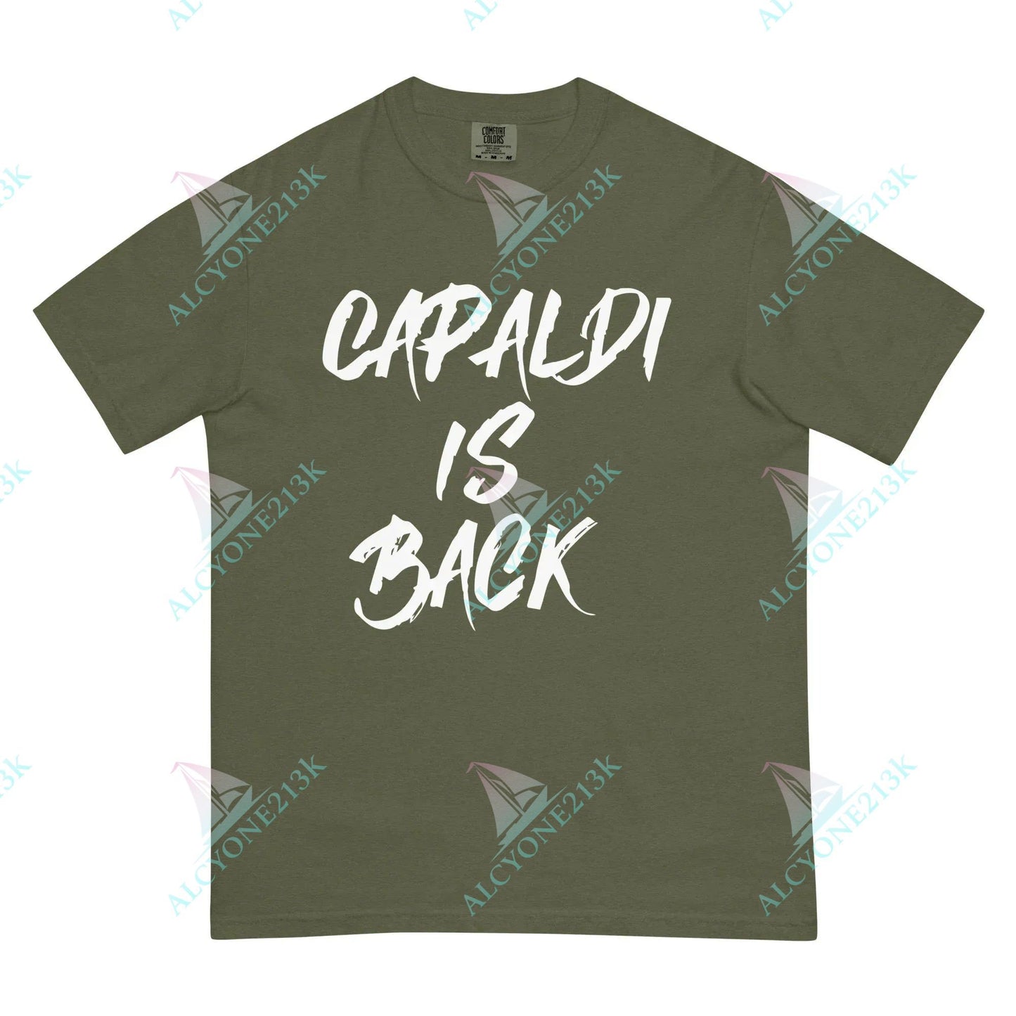 T-shirt Alcyone213k Lewis Capaldi T-Shirt | "Capaldi Is Back" Unisex Cotton Tee Hemp