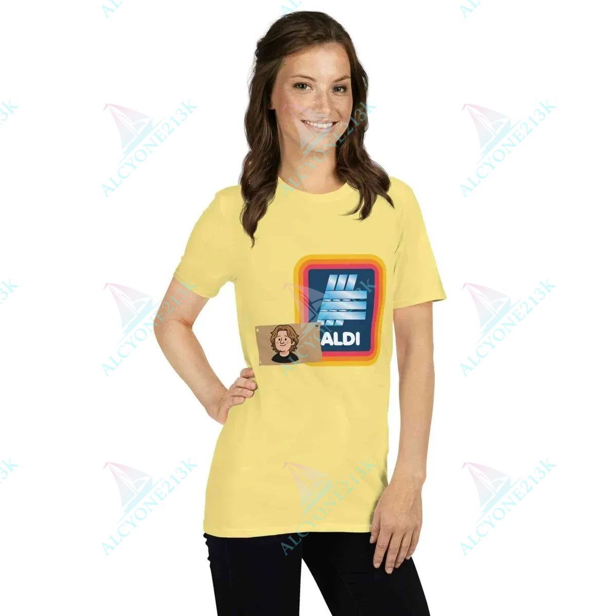 T-shirt Alcyone213k Lewis Capaldi Unisex T-Shirt | 100% Cotton Tee with Unique Capaldi On A Aldi Design