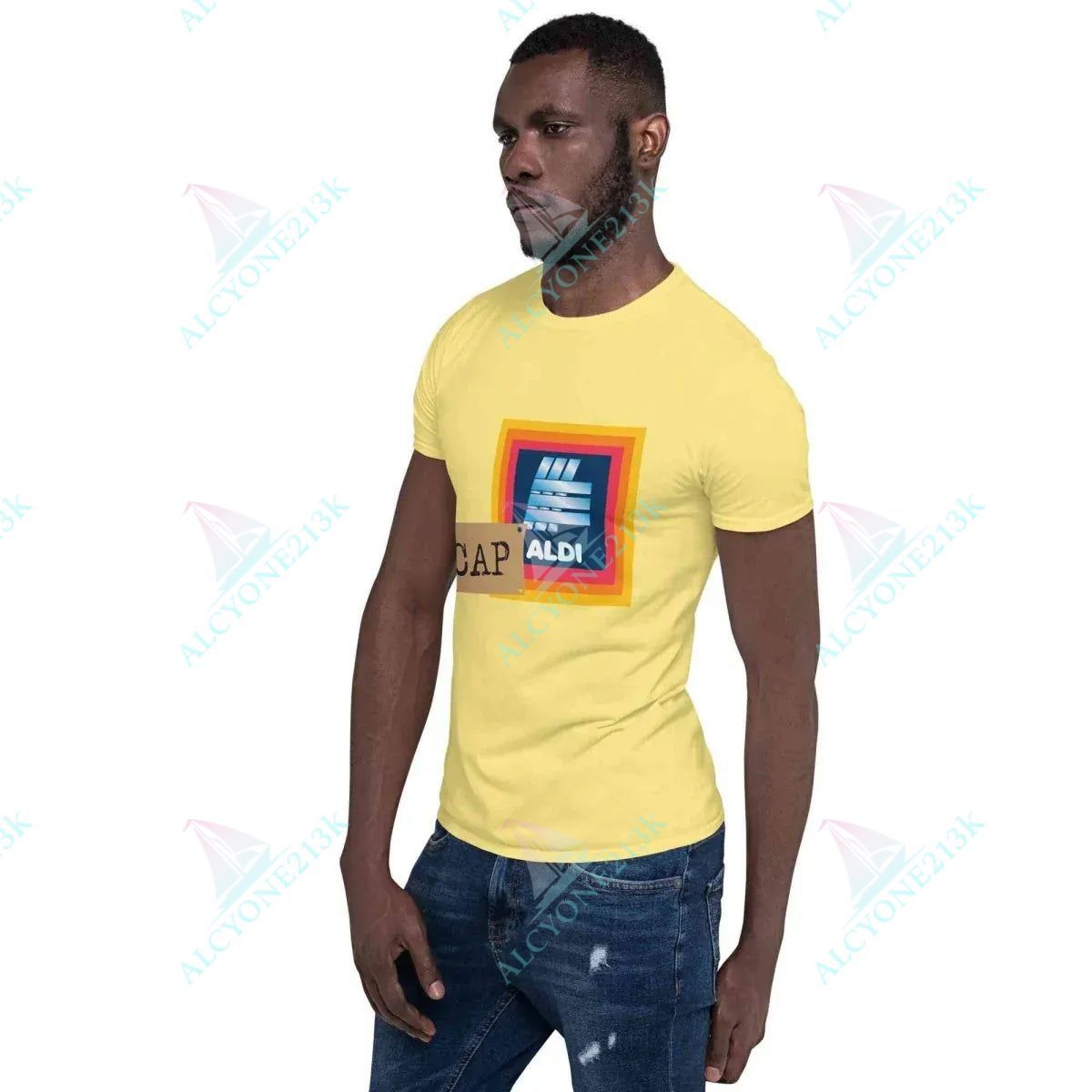 T-shirt Alcyone213k Lewis Capaldi Unisex T-Shirt - Premium Music Fan Apparel with Unique Graphic Design - Capaldi on a Aldi