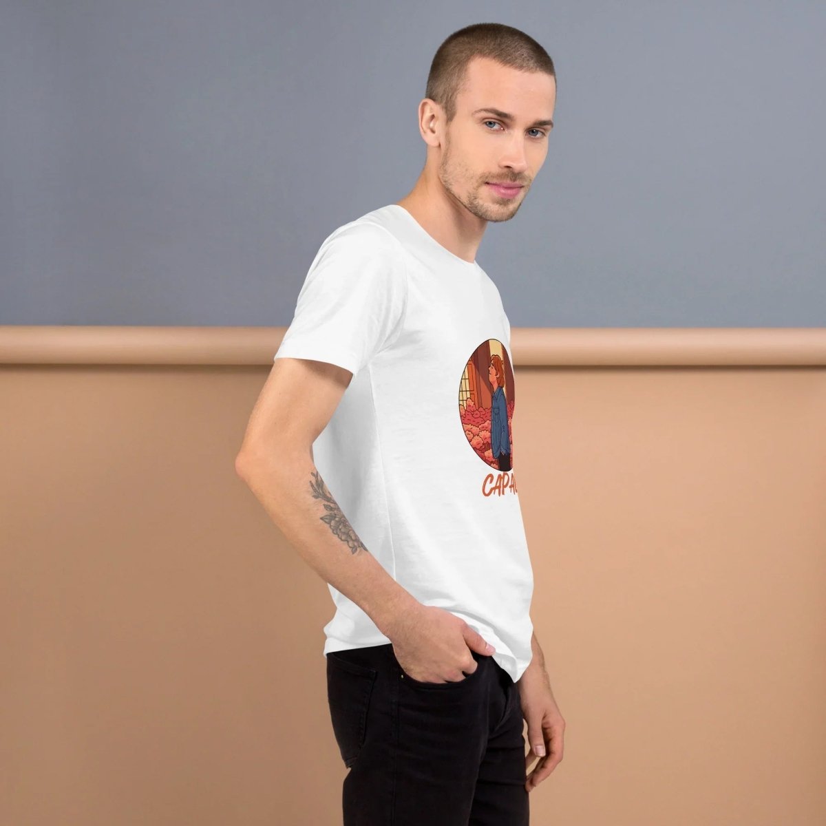 Lewis Capaldi T-Shirt | Alcyone213k Unisex Comfort Fit Black Tee - Capals Alcyone213k