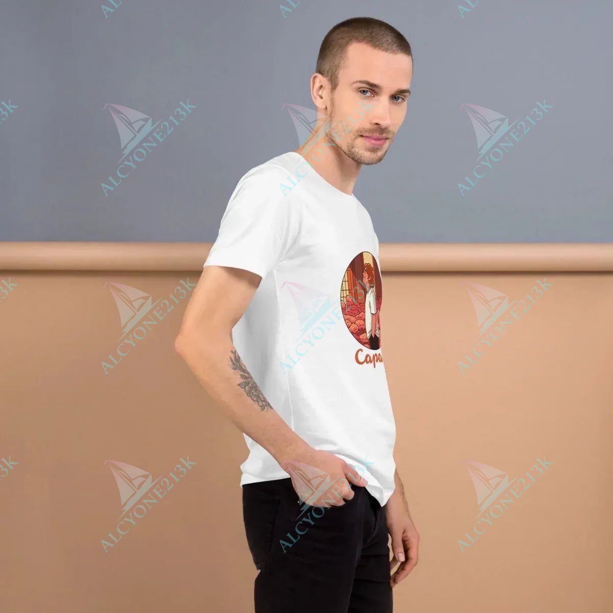 T-shirt Alcyone213k Lewis Capaldi T-Shirt | Unisex Black Graphic Tee by Capals