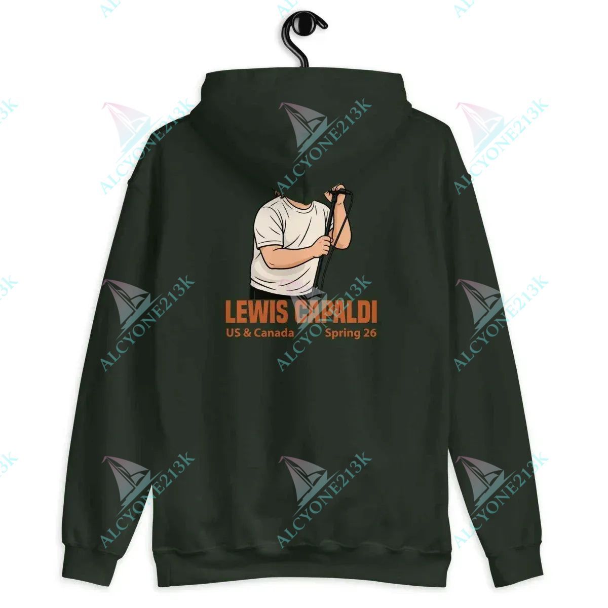 Alcyone213k Lewis Capaldi Tour 2026 Unisex Hoodie - Alcyone213k Cotton Blend