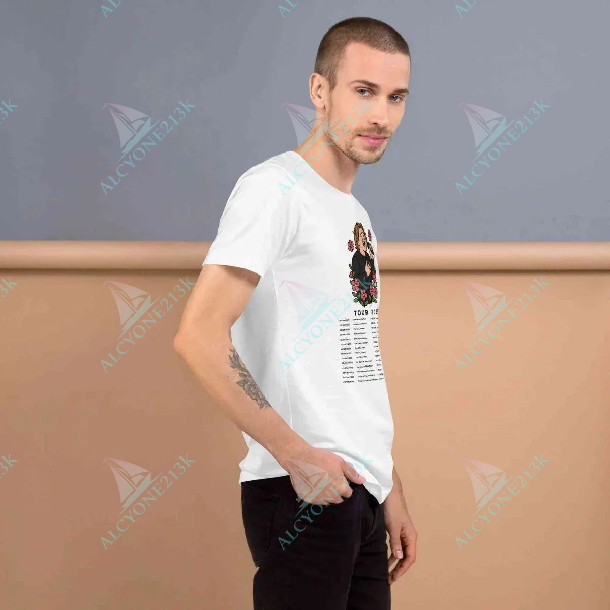 T-shirt Alcyone213k Lewis Capaldi 2025 Tour T-Shirt | Unisex Cotton Concert Merch