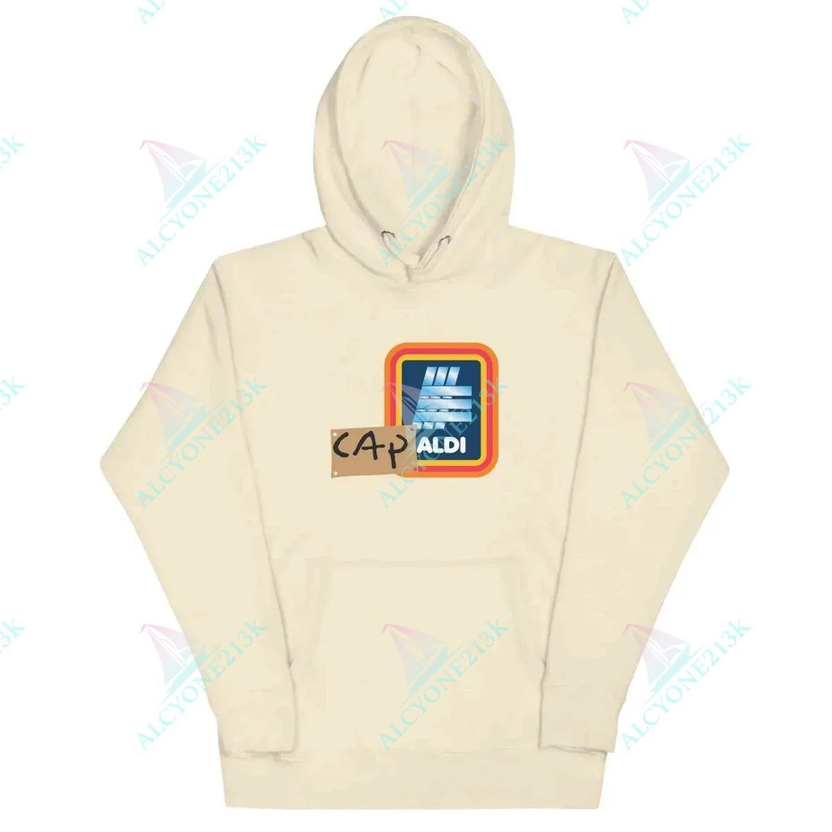 Alcyone213k Lewis Capaldi Unisex Hoodie – Soft Cotton Blend With Kangaroo Pocket | Stylish Artist Merch - Capaldi on a Aldi Bone