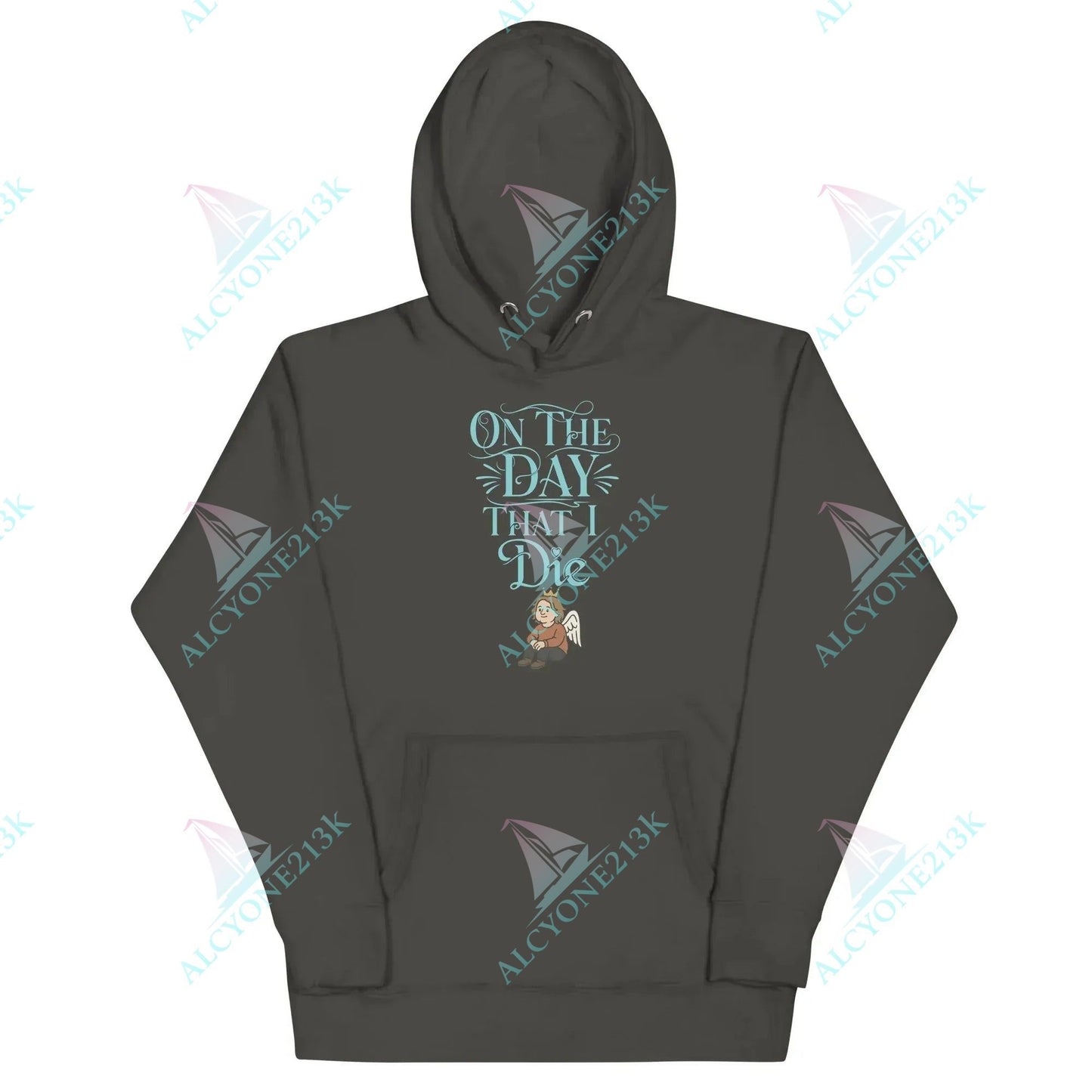 Alcyone213k Lewis Capaldi Unisex Hoodie | On The Day That I Die Lyrics Vintage Black