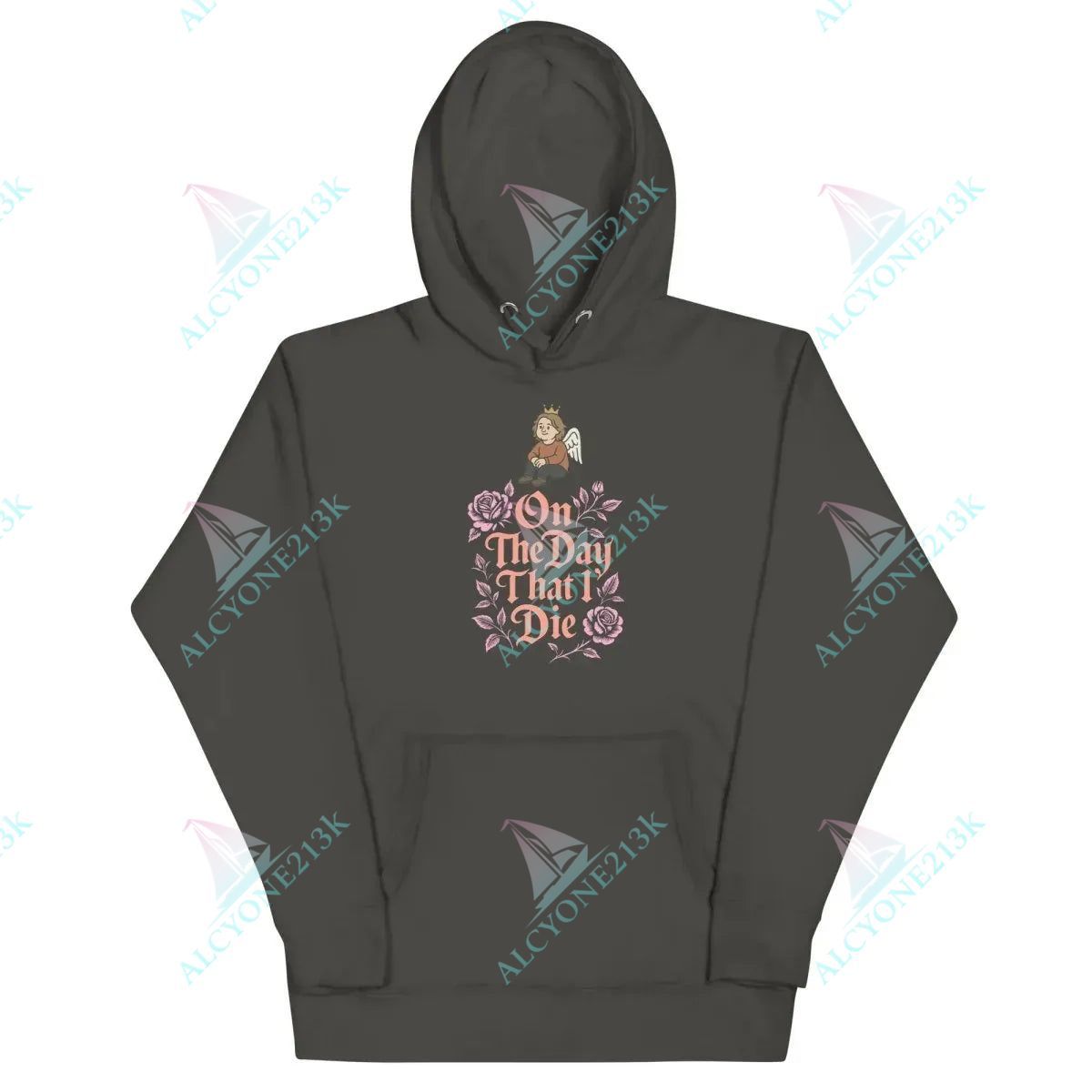 Alcyone213k Lewis Capaldi Unisex Hoodie | On The Day I Die Lyrics Vintage Black