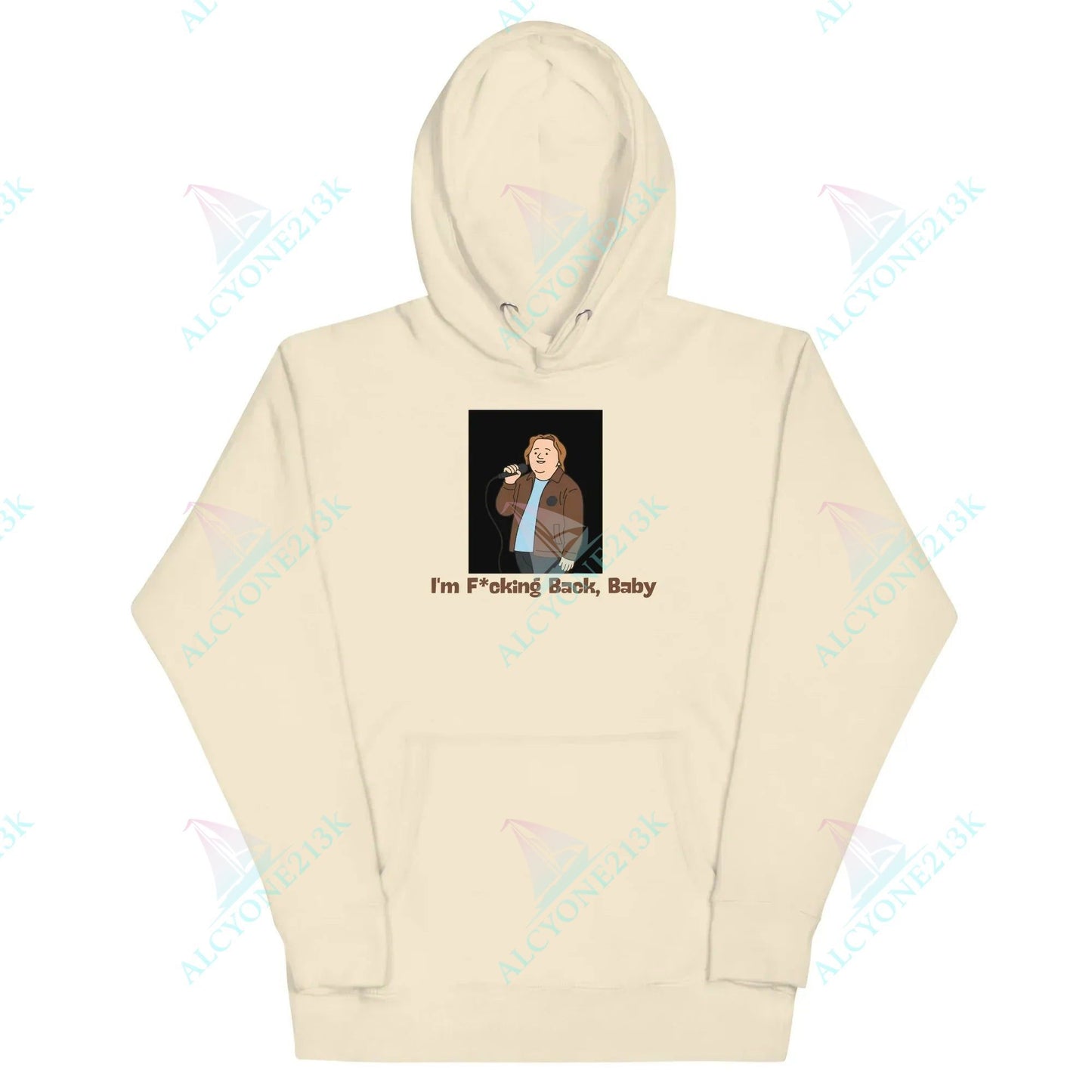 Alcyone213k Lewis Capaldi "I'm Back" Unisex Hoodie | Cotton Polyester Blend Bone