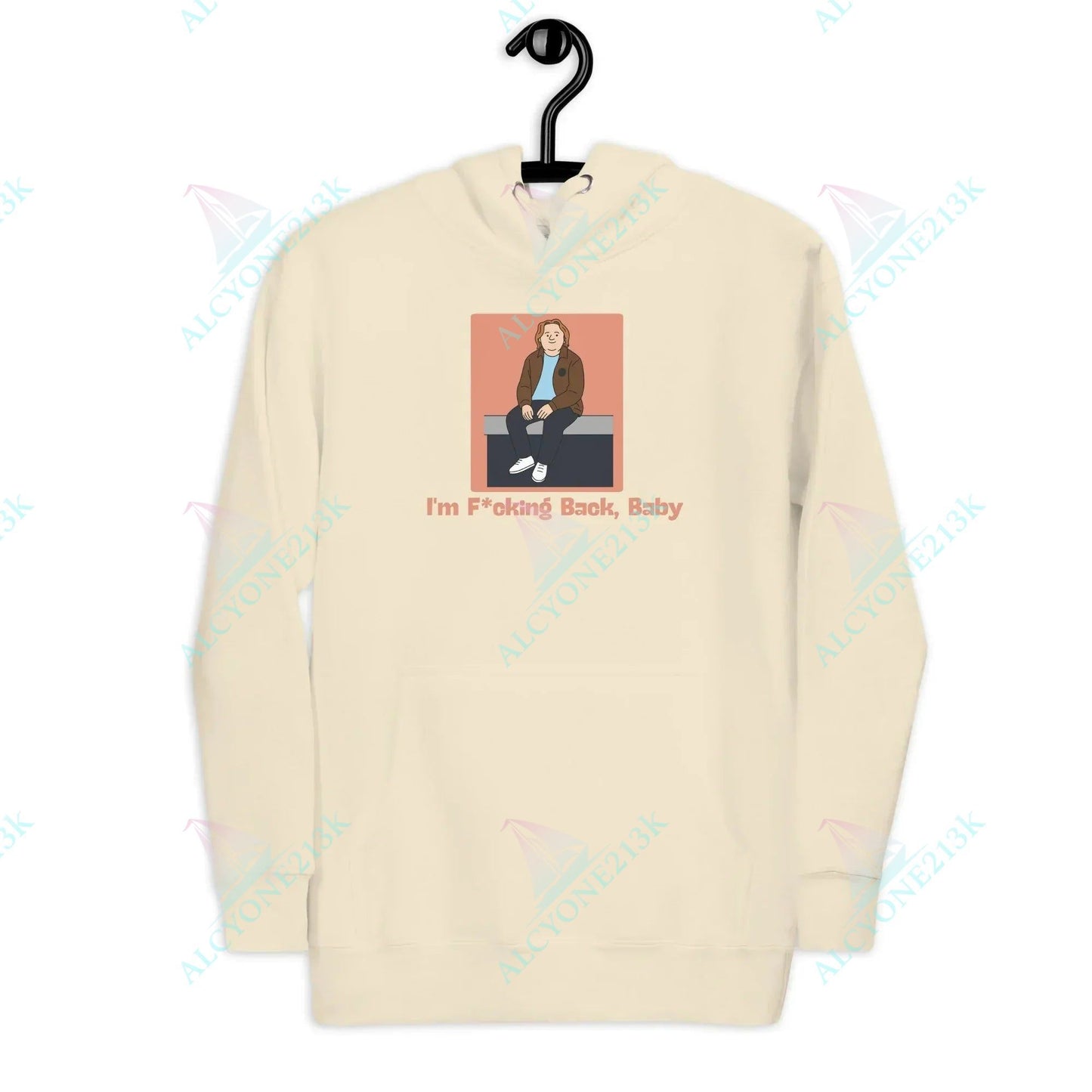 Alcyone213k Lewis Capaldi "I'm Back" Unisex Hoodie | Artist Merchandise Bone