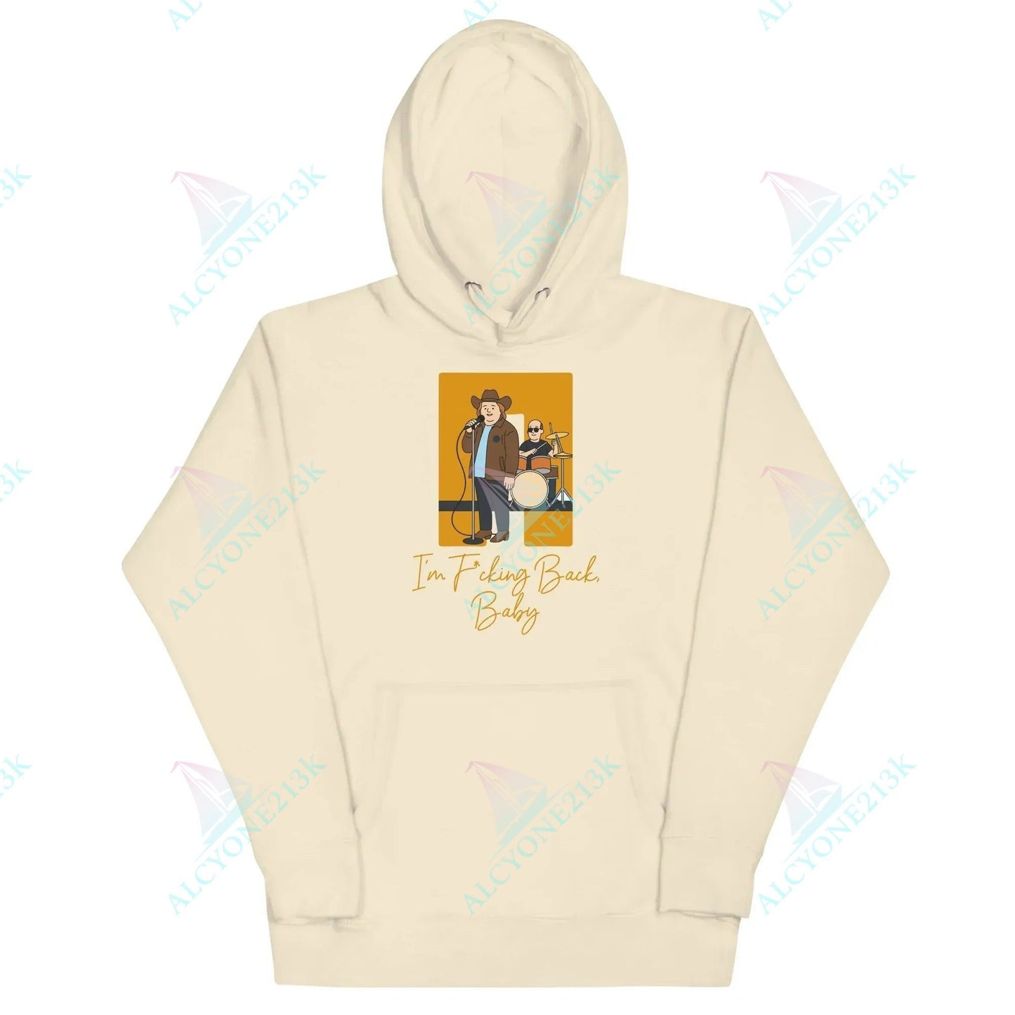 Alcyone213k Lewis Capaldi "I'm Back" Unisex Hoodie | Cotton-Polyester Blend Bone