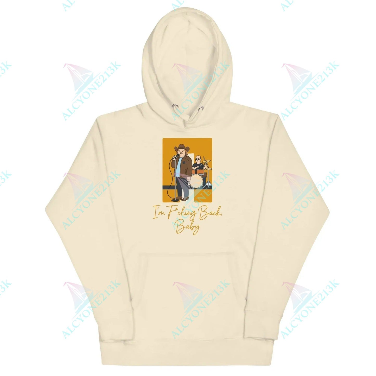 Alcyone213k Lewis Capaldi "I'm Back" Unisex Hoodie | Cotton-Polyester Blend Bone