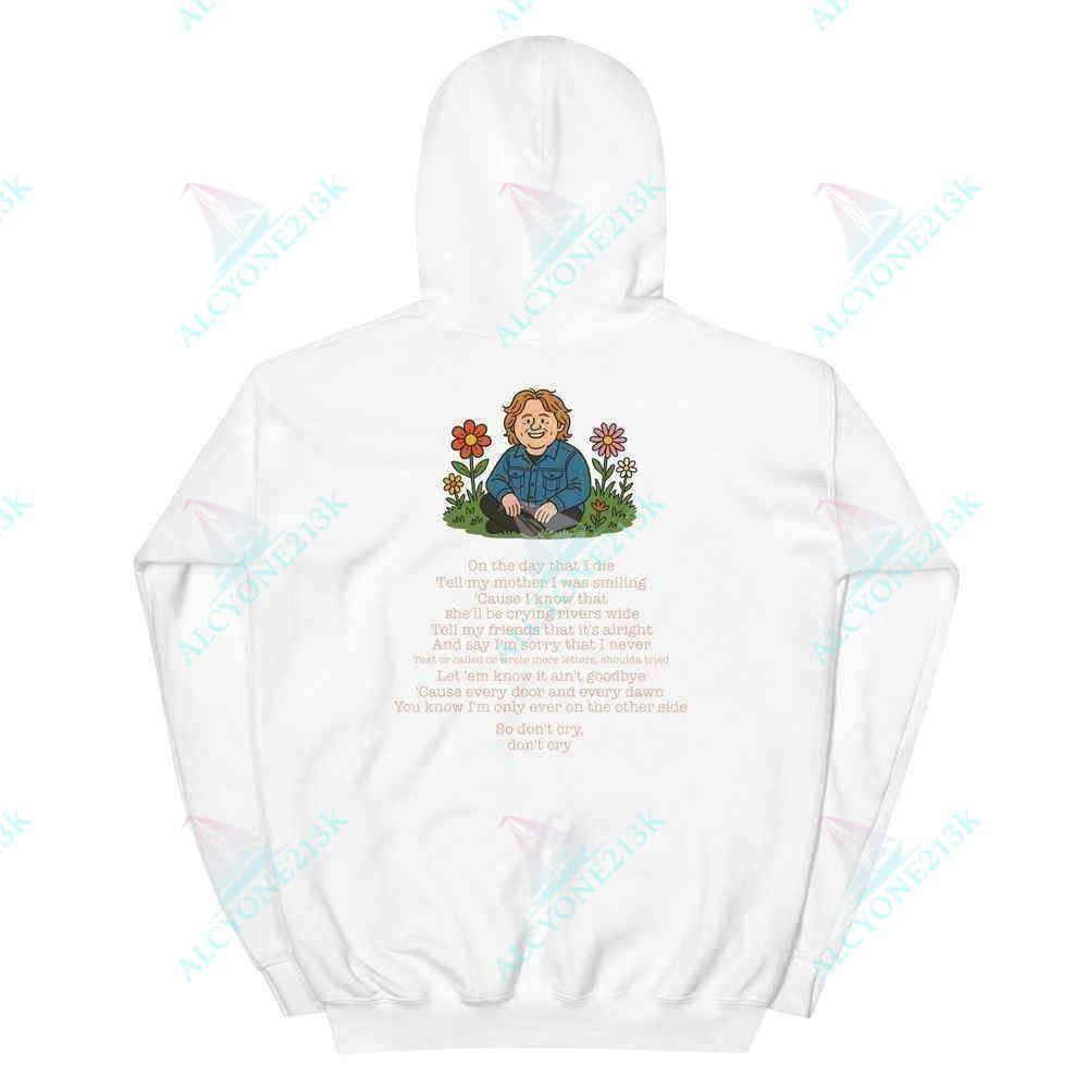Alcyone213k Lewis Capaldi Hoodie ā Fan Gear With Soft Breathable Fabric & Printed Lyrics - On The Day That I Die