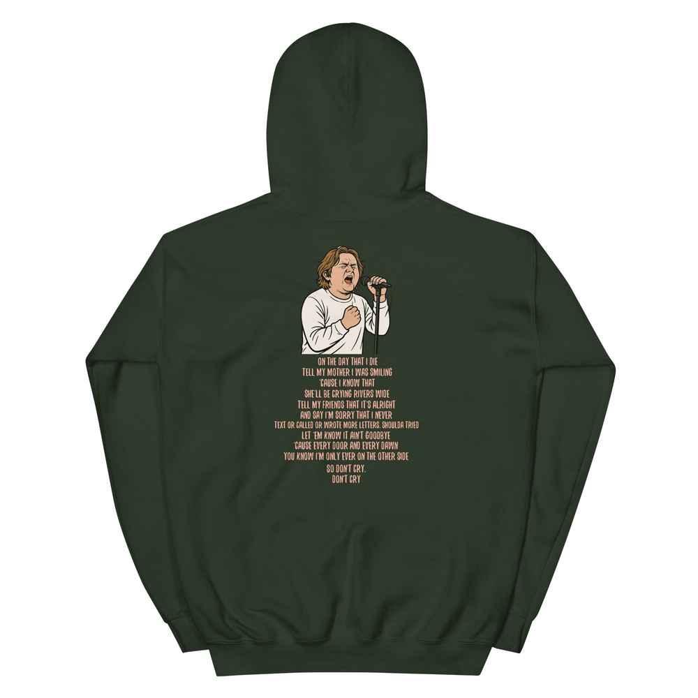 Lewis Capaldi Unisex Hoodie | On The Day That I Die Lyrics - Alcyone213k
