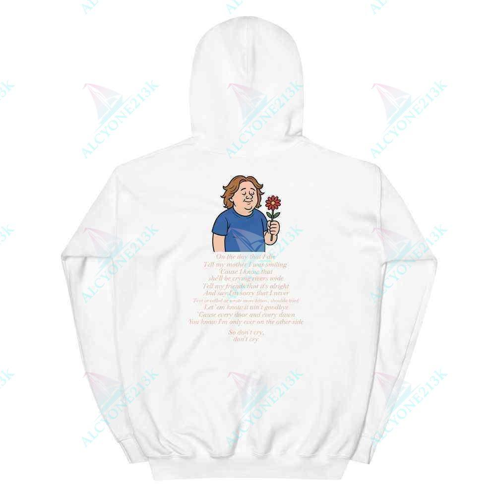 Alcyone213k Lewis Capaldi On The Day That I Die Unisex Hoodie - Soft Cotton Blend Lyrics Lewis Capaldi Hoodie
