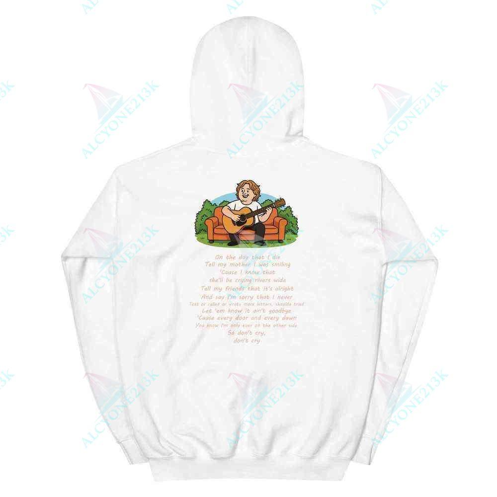 Alcyone213k Lewis Capaldi Hoodie - On The Day That I Die Unisex Soft Cotton Blend with Lyrics Design