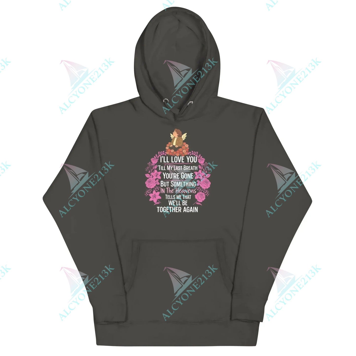 Alcyone213k Lewis Capaldi "Something In The Heavens" Unisex Hoodie | Fan Merchandise - Lyrics Vintage Black
