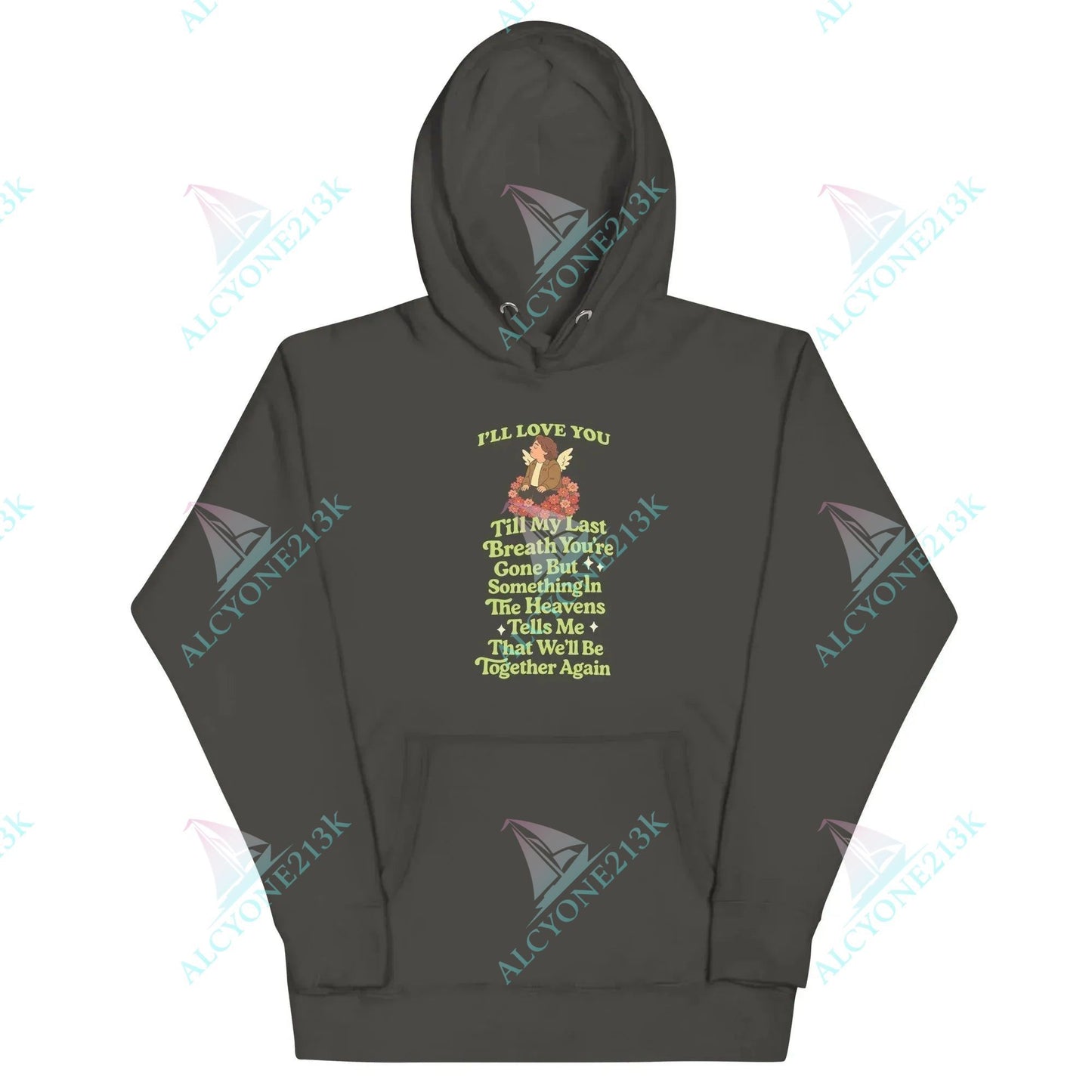 Alcyone213k Lewis Capaldi "Something In The Heavens" Unisex Hoodie - Lyrics Vintage Black