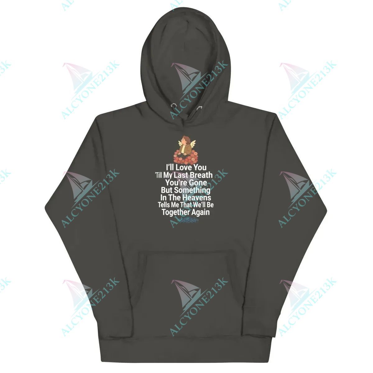 Alcyone213k Lewis Capaldi Unisex Hoodie - Something In The Heavens Lyrics Vintage Black