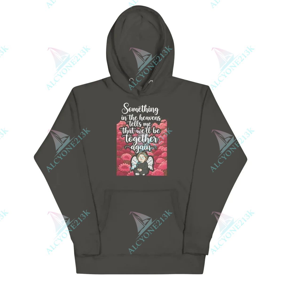 Hoodie Alcyone213k Lewis Capaldi Hoodie | "Something In The Heavens" Lyric Unisex Sweatshirt Vintage Black