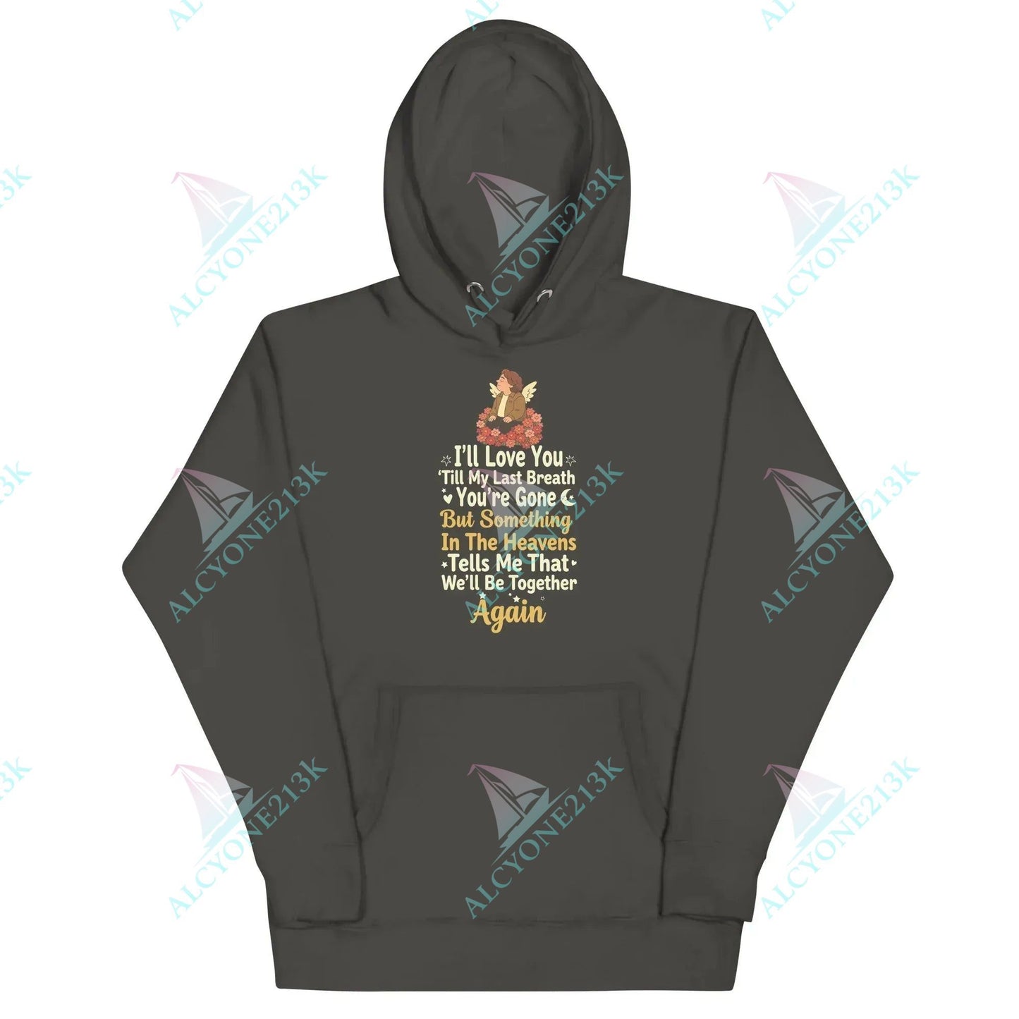 Alcyone213k Lewis Capaldi "Something In The Heavens" Lyric Hoodie - Unisex Artist Merch Vintage Black
