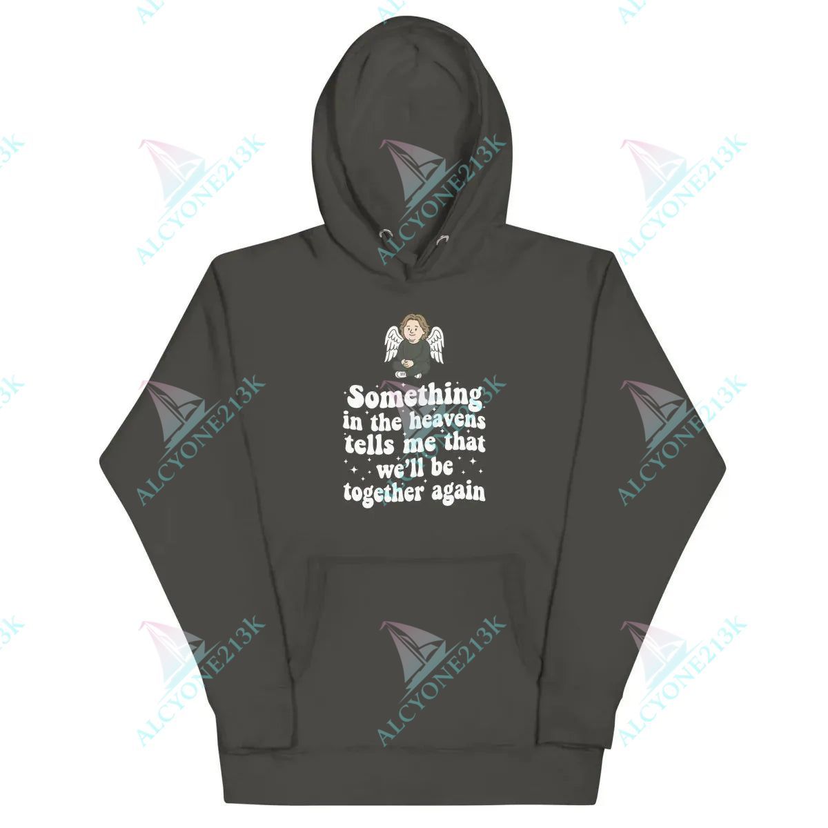 Alcyone213k Lewis Capaldi Unisex Hoodie - "Something In The Heavens" Lyrics Vintage Black