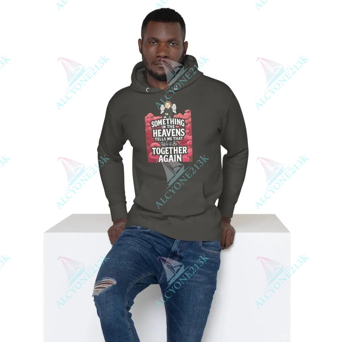Alcyone213k Lewis Capaldi "Something In The Heavens" Lyric Hoodie – Unisex Fleece Vintage Black