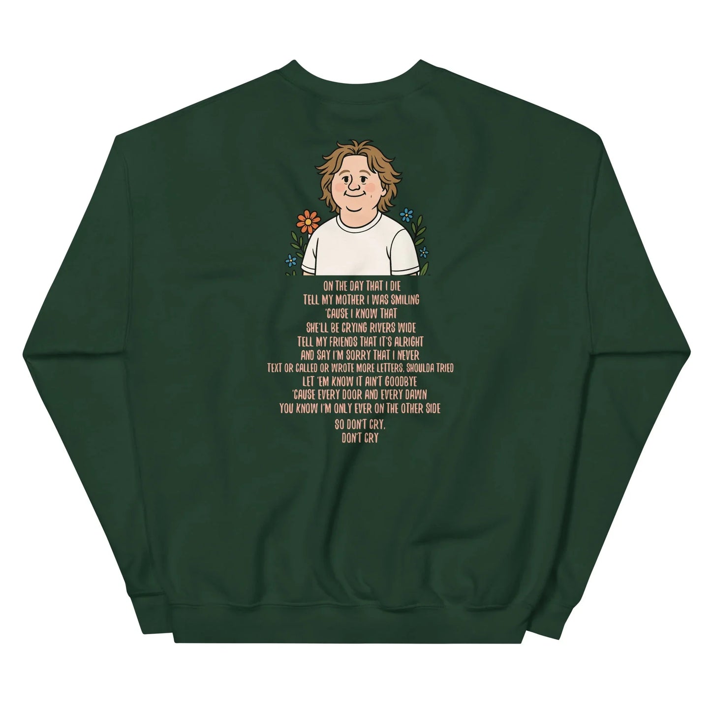 Lewis Capaldi Unisex Sweatshirt - On The Day I Die Lyrics - Soft, Classic Fit, Warm & Stylish - Alcyone213k