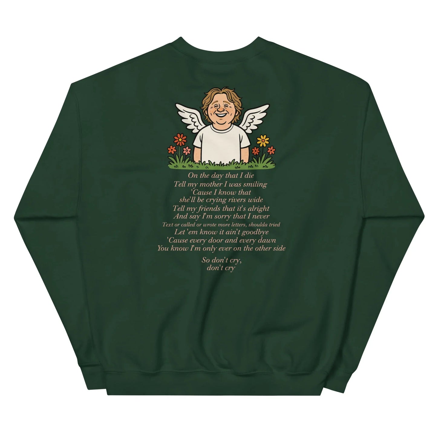 Lewis Capaldi Unisex Sweatshirt - On The Day I Die - Lyrics - Alcyone213k