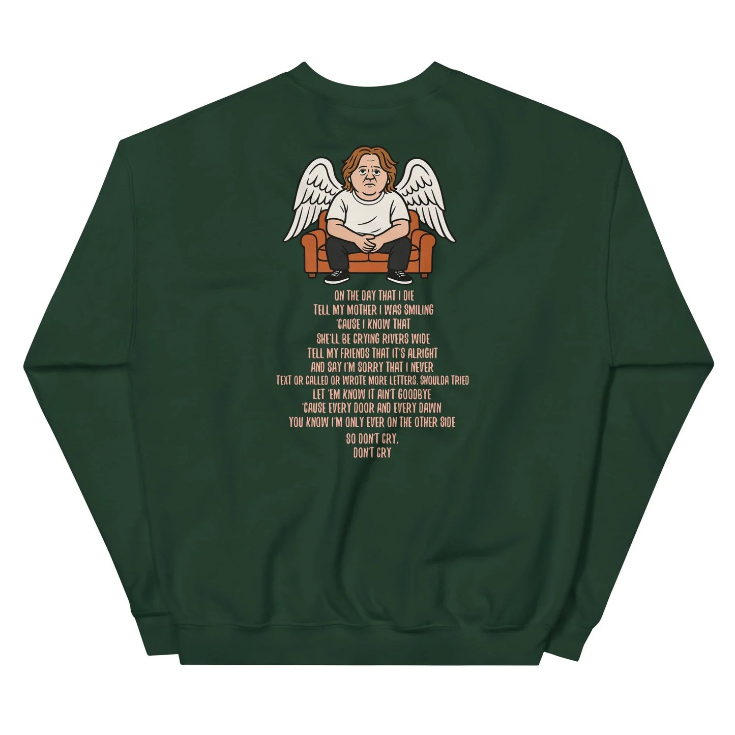 Lewis Capaldi Unisex Sweatshirt - On The Day I Die - Lyrics - Alcyone213k