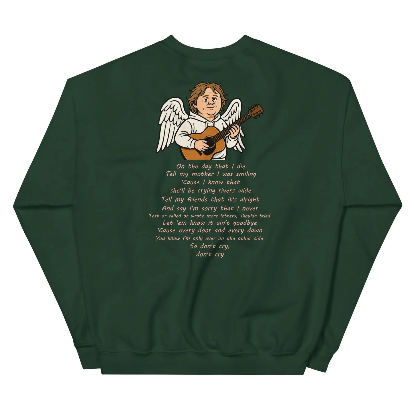 Lewis Capaldi Unisex Sweatshirt - On The Day I Die - Lyrics - Alcyone213k
