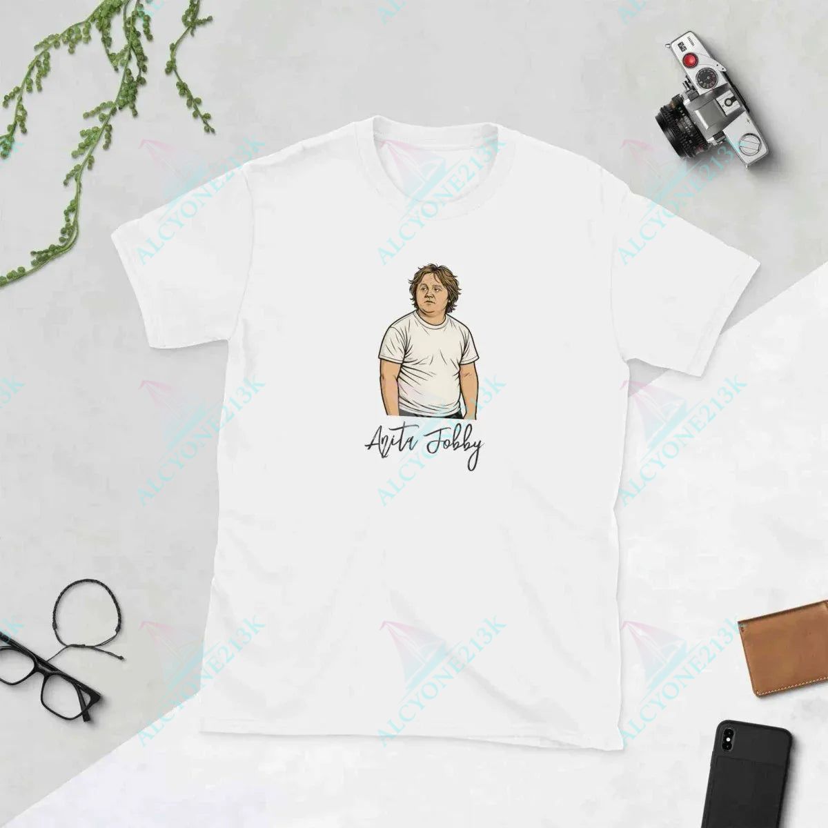 T-shirt Alcyone213k Lewis Capaldi Unisex T-Shirt | 100% Cotton Anita Jobby Official Merchandise White