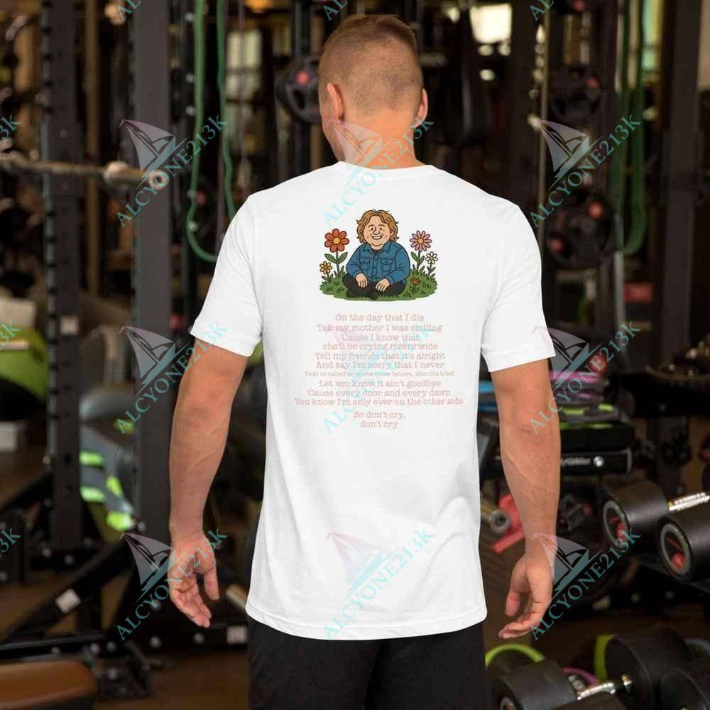 T-shirt Alcyone213k Lewis Capaldi "On The Day That I Die" Lyrics Unisex T-Shirt