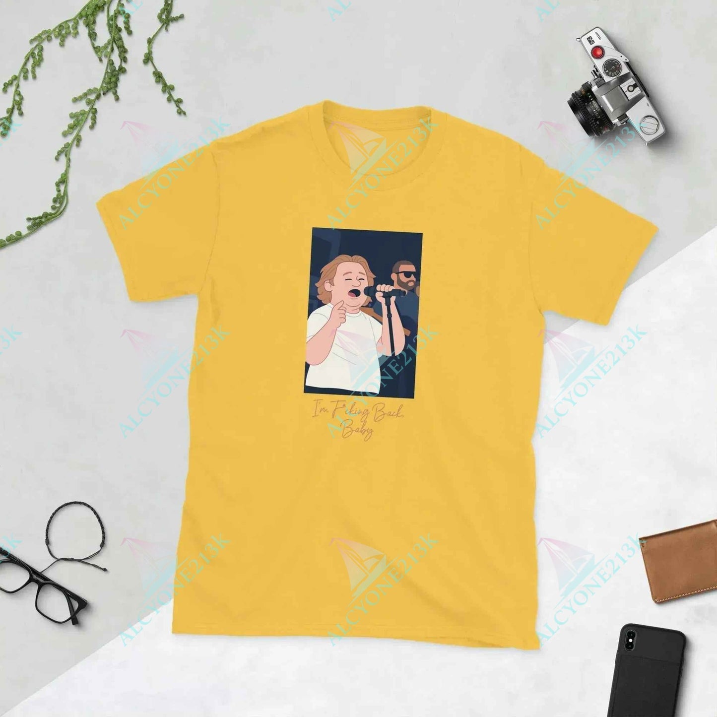 T-shirt Alcyone213k Lewis Capaldi Unisex T-Shirt | "I'm Back" 100% Cotton Graphic Tee Daisy